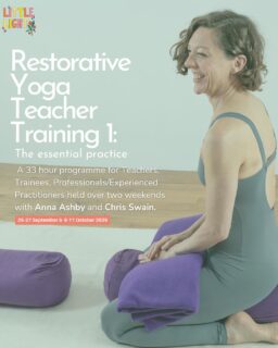 New for autumn 2026! 

Restorative yoga teacher training 1: The essential practice with @ashby_anna and Chris Swain. 

We’re really proud and excited to announce bookings are now open! 

This is a 33 hour programme for teachers, trainees, professionals/experienced practitioners -  held over two weekends. 

A senior teacher and trainer in the UK, Anna has been innovating in her field for over 30  years. Her unique style reflects a variety of influences including: dance, extensive yoga  training focused on alignment and precision, restorative arts, tai chi and somatic movement.  Much of her inspiration stems from her 12-year immersion in yoga practice while living in an  ashram during the 1990s. 

Her book, Restorative Yoga: Power Presence Practice for Teachers and Trainees, has become the ‘go to’ book for teachers and practitioners serving as an in depth guide for those interested in the Restorative arts. She holds the highest level of certification with Yoga Alliance Professionals in the UK (SYT) and the Yoga Alliance in the U.S. (E-RYT-500 + YACEP).

Chris Swain will lead the Yoga Anatomy on this course.  Chris has been teaching yoga for over 25 years, initially qualifying as a teacher with the Chinese Yoga Federation 1987, then as an Iyengar yoga teacher, before being introduced to Ashtanga yoga.  He went on to qualify as an osteopath in 1996. He teaches on various yoga teacher training courses in
the UK and also teaches asana and anatomy based workshops. 

For more details about the tutors, course content and outcomes please go to the teacher training page on our website (link in bio). 

Payment plan available.