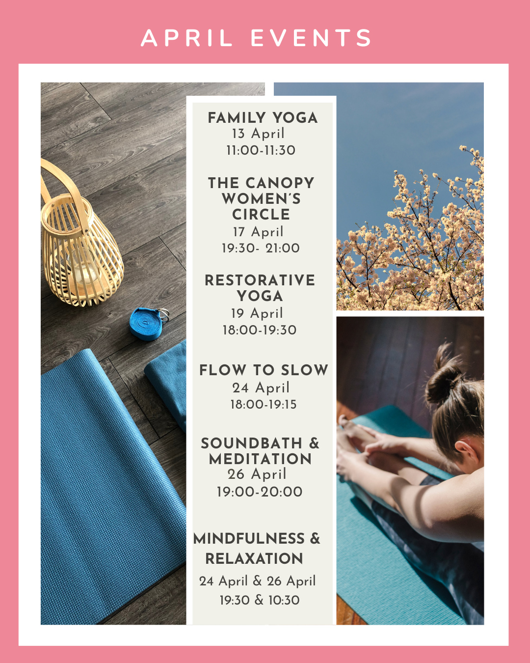 APRIL EVENTS AND SPECIALS⁠
⁠
We're a bit quieter events wise over the Easter holiday period, but we look forward to seeing you when we are all fully rested from 13 April. ⁠
⁠