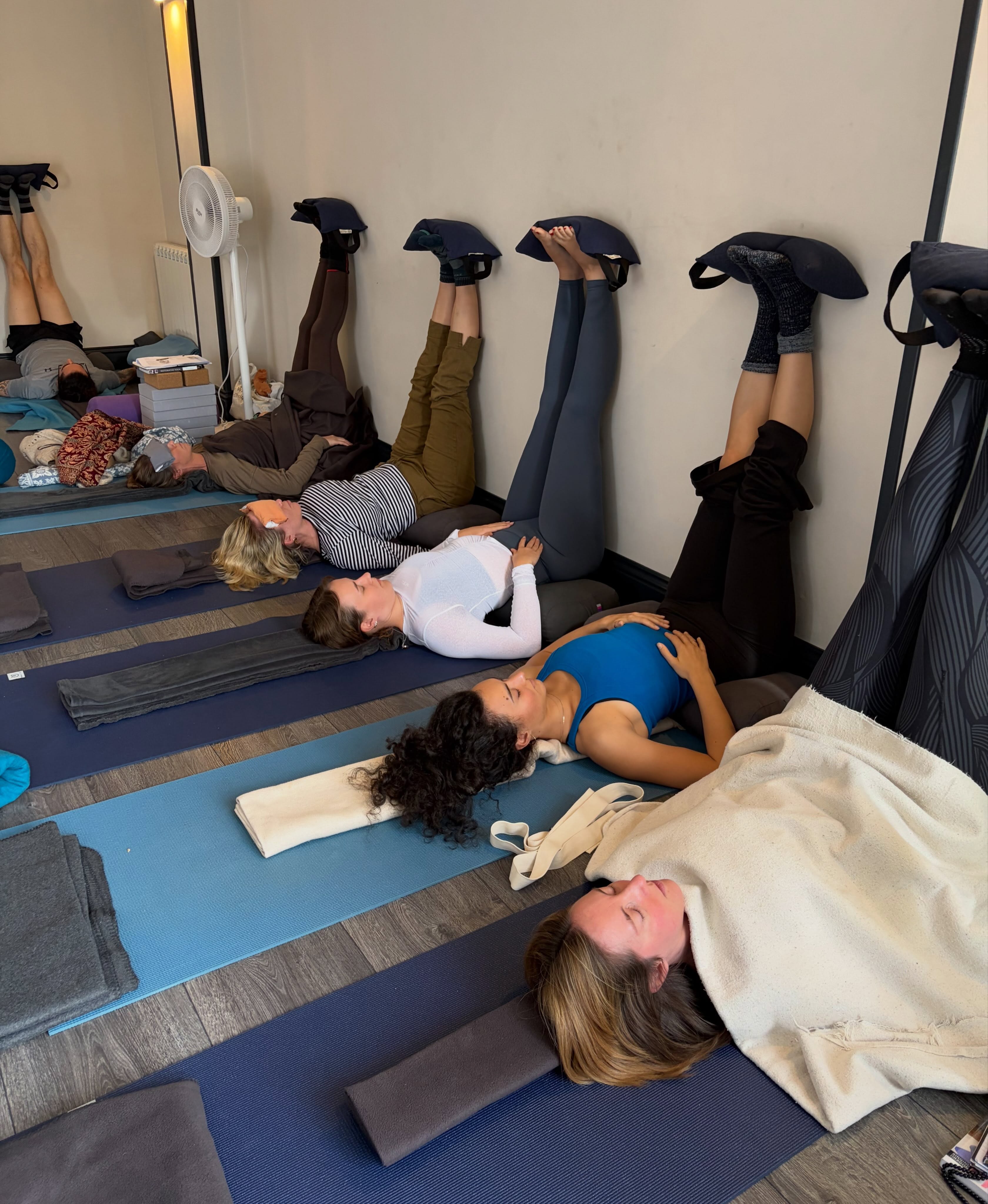 It’s been a few days since we completed the Restorative Yoga Teacher Training with @ashby_anna at the studio. As normal group classes and events resume just wanted to reflect and show gratitude really.
A heart felt thanks to all the trainees who brought their energy, experience and insight into the studio. And for all your kind words about the space and our props supply. Never enough blankets though eh? 😂. And it’s been a blessing to connect with you all, friends new and old.
For Anna and Chris Swain for being incredible teachers - providing such a beautiful structure for absorbing and allowing creative freedom and experimentation, while protecting the ethos, depth and roots of the practice. And helping us understand the physiology so succinctly. And, actually, just understanding the world and the universe, putting it to rights - with a reading/listening list to keep us going into 2027!!
And a big thank you to our regular Saturday class attendees and @melissainglesyoga who so graciously allowed us to move classes over the two weekends.
Our little studio in the ‘burbs - has done us proud and shown we CAN host a training 😊
📸 - shared with permission